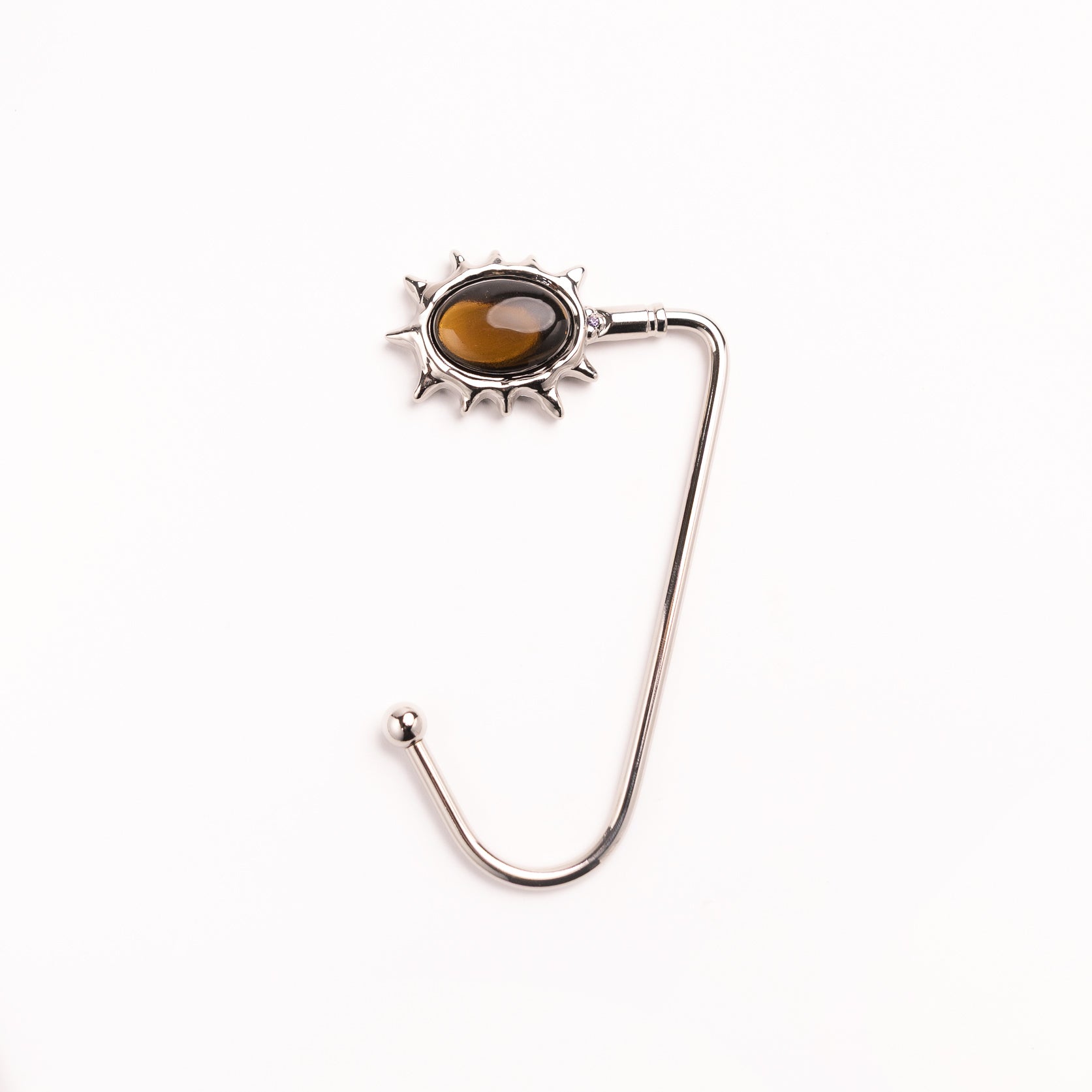 Olivine Green Gemstone Purse Hook | Sculptural Handbag Table Hook
